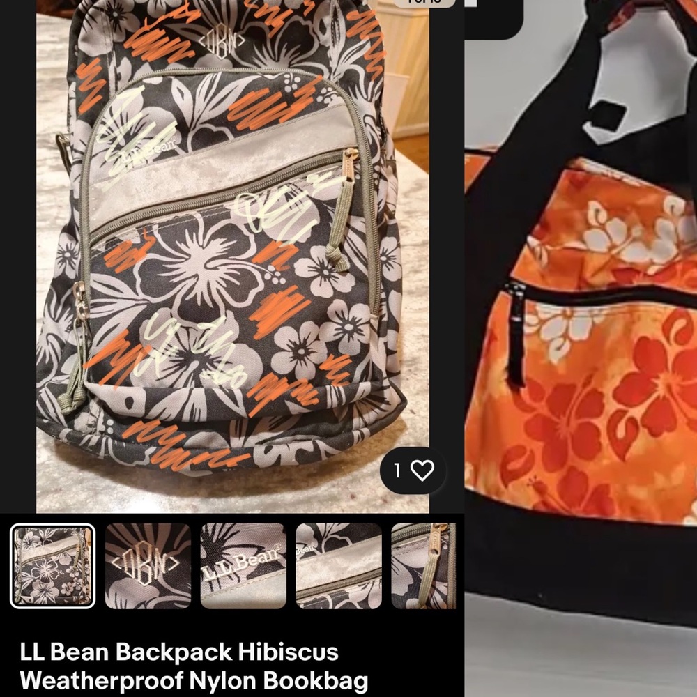 ISO!!! Looking 4 this backpack in the orange&white color way.